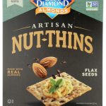 BLUE DIAMOND: Nut Thins Artisan With Almonds & Flax, Wheat & Gluten Free, 4.25 oz