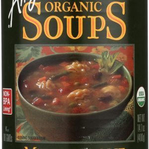 AMY'S: Organic Soup Low Fat Minestrone Light In Sodium, 14.1 oz