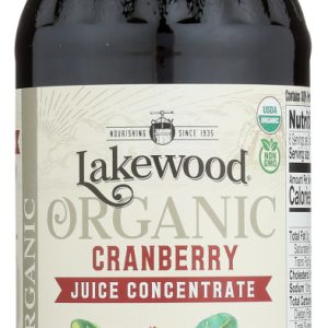 LAKEWOOD: Organic Cranberry Concentrate Juice, 12.5 oz