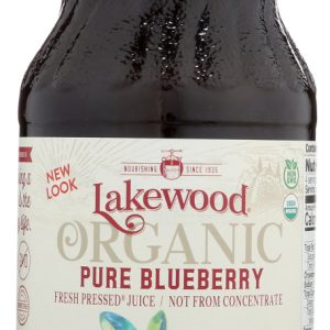 LAKEWOOD: Organic Fresh Pressed Pure Blueberry Juice, 32 oz
