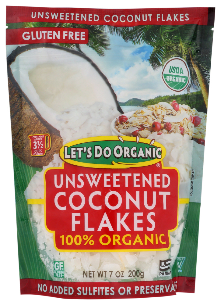 LET'S DO ORGANIC: Coconut Flakes, 7 oz