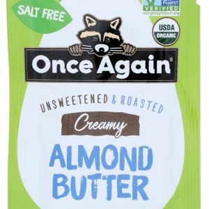ONCE AGAIN: Creamy Almond Butter Organic Squeeze Pack, 1.15 Oz