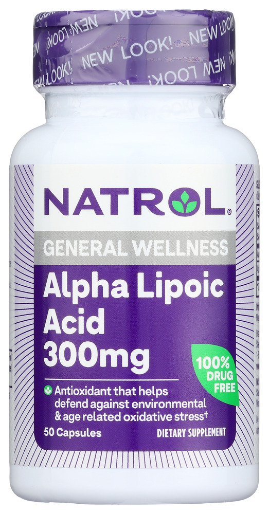 NATROL: Alpha Lipoic Acid 300 mg, 50 Capsules