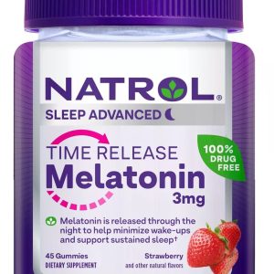 NATROL: Time Release Melatonin Gummy 3mg, 45 pc