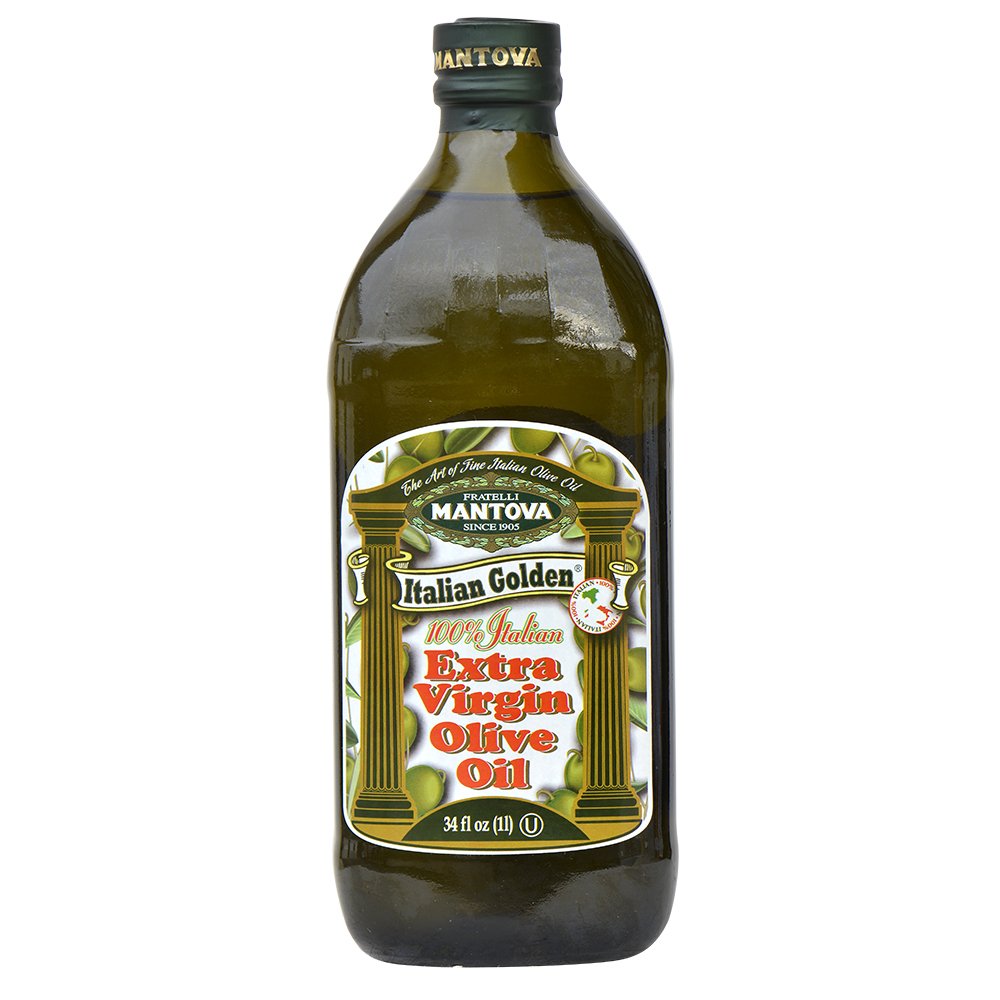 MANTOVA: Italian Golden Extra Virgin Olive Oil, 34 oz