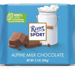 RITTER SPORT: Alpine Milk Chocolate Bar, 3.5 oz