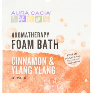 AURA CACIA: Sensual Cinnamon & Ylang Ylang Foam Bath, 2.5 oz