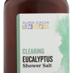 AURA CACIA: Clearing Eucalyptus Shower Salt, 16 oz
