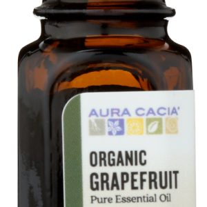AURA CACIA: Organic Grapefruit Essential Oil, 0.25 oz
