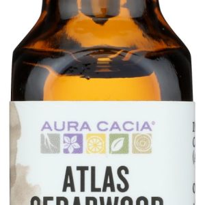 AURA CACIA: Oil Essential Cedarwood Atlas, 0.5 oz