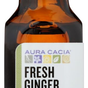 AURA CACIA: Oil Essential Fresh Ginger, 0.5 oz