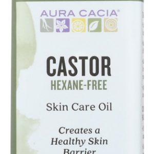 AURA CACIA: Organic Skin Care Oil Castor Oil, 16 oz