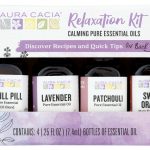 AURA CACIA: Essensial Oil Relaxation Kit Pack of 4, 0.25 oz