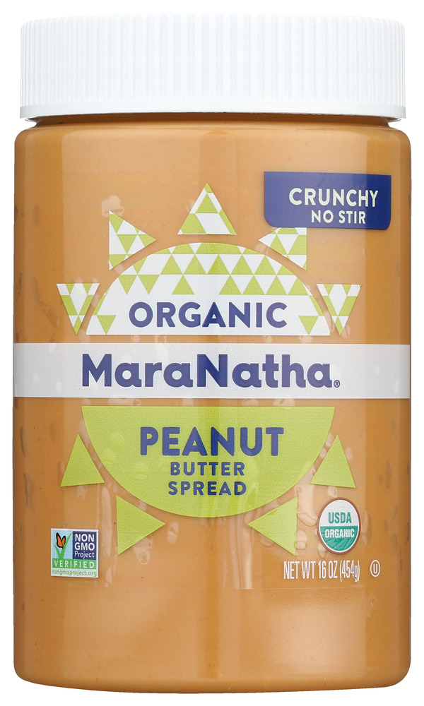 MARANATHA: Organic Peanut Butter No Stir Crunchy, 16 oz