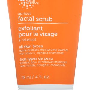 EARTH SCIENCE: Facial Scrub Apricot Gentle, 4 oz