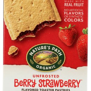 NATURE'S PATH: Unfrosted Berry Strawberry Toaster Pastries, 11 oz