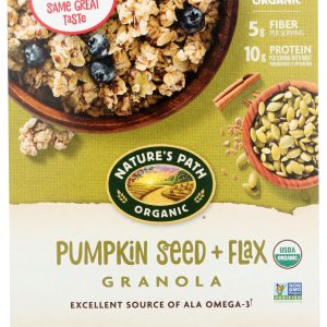 NATURE'S PATH: Organic Flax Plus Pumpkin Flax Granola Cereal, 11.5 oz