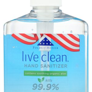 LIVE CLEAN: Organic Aloe Hand Sanitizer, 8 oz