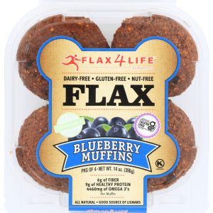 FLAX4LIFE: Wild Blueberry Flax Muffins, 14 oz