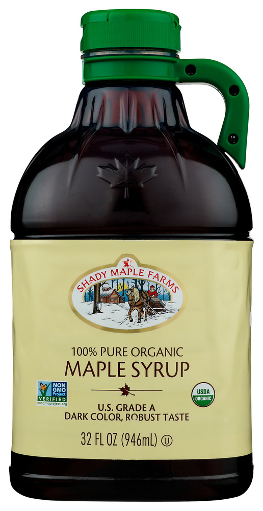 SHADY MAPLE FARMS: Organic Maple Syrup Grade A, 32 oz
