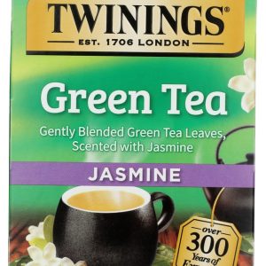 TWININGS OF LONDON: Green Tea Jasmine, 20 Tea Bags, 1.41 Oz