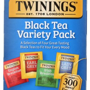 TWINING TEA: Black Tea Variety Pack 20 Tea Bags, 1.41 oz