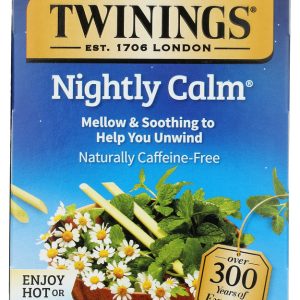 TWININGS: Herbal Tea Bedtime Blend Naturally Caffeine Free 20 bag, 1.02 oz