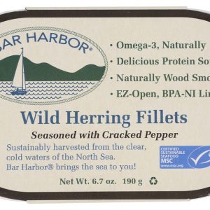 BAR HARBOR: Wild Herring Fillet Seasoned With Cracked Pepper, 6.7 oz
