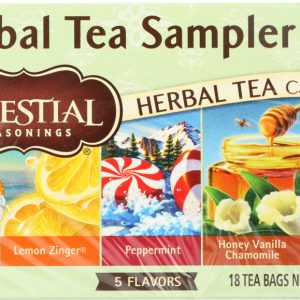 CELESTIAL SEASONINGS: Herbal Tea Sampler Caffeine Free 18 Tea Bags, 1.0 oz