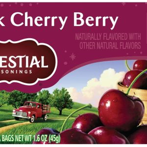 CELESTIAL SEASONINGS: Black Cherry Berry Herbal Tea Caffeine Free, 20 bg