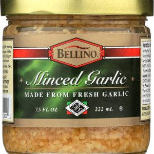 BELLINO: Minced Garlic Made From Fresh Garlic, 7.5 oz