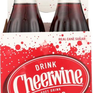 CHEERWINE: Cherry Soda 4 Bottle, 48 oz