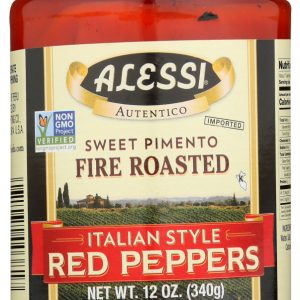 ALESSI: Italian Style Fire Roasted Red Peppers, 12 oz