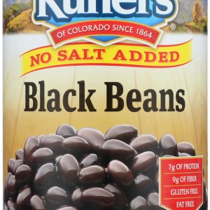 KUNER'S: Black Beans No Salt Added, 15 oz