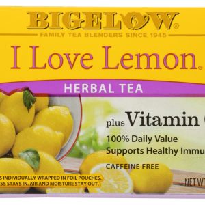 BIGELOW: Herbal Tea Caffeine Free I Love Lemon, 20 Tea Bags