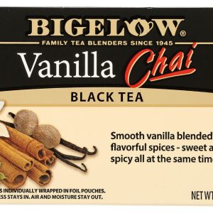 BIGELOW: Vanilla Chai Black Tea 20 Tea Bags, 1.64 oz