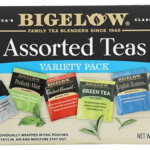 BIGELOW: Six Assorted Teas Variety Pack 18 Tea Bags, 1.10 oz