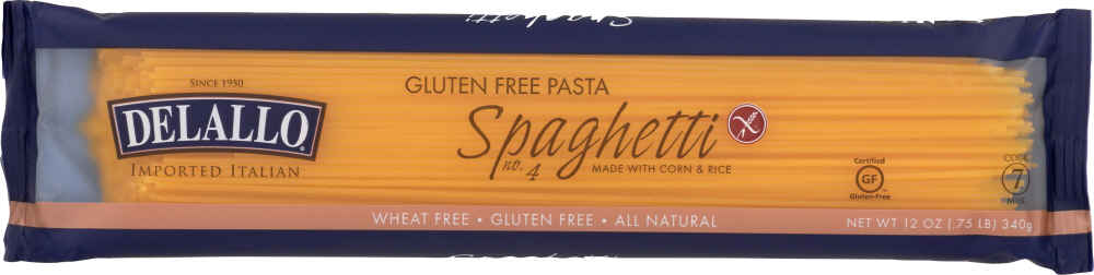 DELALLO: Gluten Free Spaghetti, 12 oz