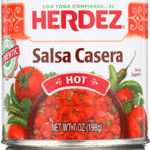 HERDEZ: Casera Salsa Hot, 7 oz