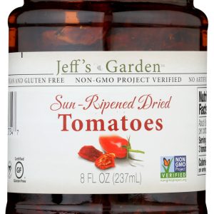 JEFFS NATURALS: Sun Ripened Dried Tomatoes, 8 oz