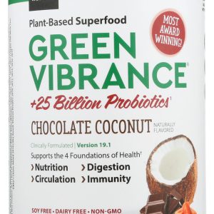 VIBRANT HEALTH: Green Vibrance Chocolate Coconut, 12.51 oz