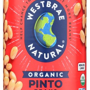 WESTBRAE: Organic Pinto Beans No Salt Added, 15 oz