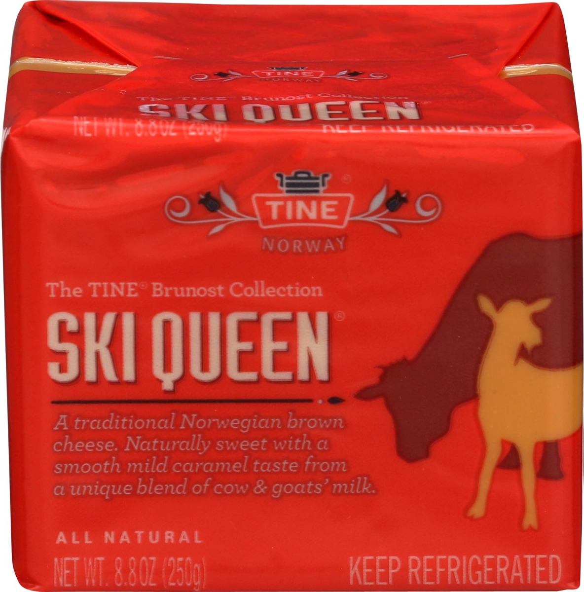 SKI QUEEN: Gjetost Cheese, 8.8 oz
