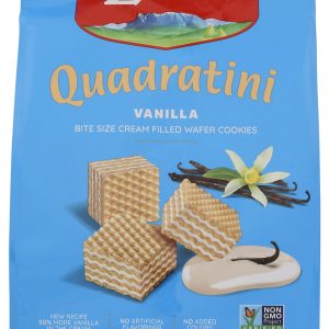 LOACKER: Quadratini Vanilla Wafer Cookies, 8.82 Oz