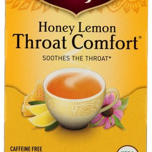 YOGI TEAS: Herbal Tea Honey Lemon Throat Comfort, 16 Tea Bags