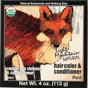LIGHT MOUNTAIN: Organic Natural Hair Color & Conditioner Red, 4 Oz