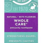 TOMS OF MAINE: Whole Care Spearmint Anticavity Toothpaste, 4 oz
