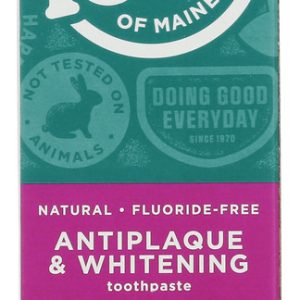 TOMS OF MAINE: Fluoride Free Antiplaque & Whitening Toothpaste Peppermint, 5.5 Oz