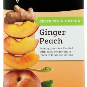 STASH TEA: Green Tea Ginger Peach with Matcha 18 Tea Bags, 1.2 Oz
