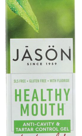 JASON: Healthy Mouth Anti-Cavity & Tartar Control CoQ10  Gel Tea Tree Oil & Cinnamon, 6 oz